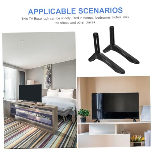 Support TV de table Baluue évite les chutes d'écran avec sa base lourde - 7