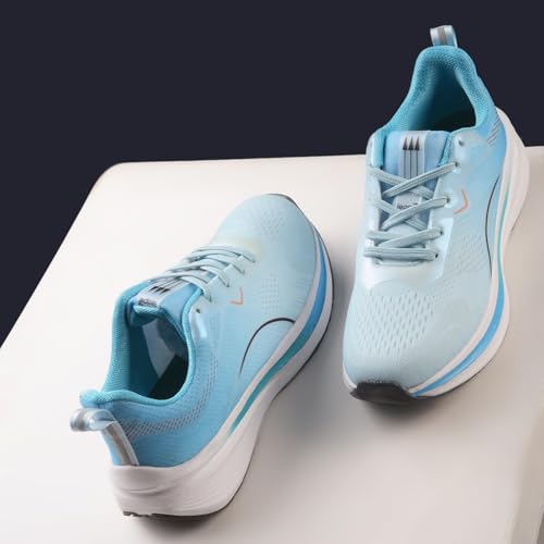 Image of Liberty Leap7x PACIFIC-1E Men Sports Running Shoes - Sky Blue & Sea Green | Comfortable and Durable Lace-Up Closure - Suitable for Lacing Walking, Gym, Jogging and Outdoor Shoes for Man