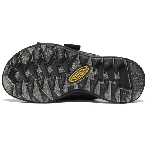KEEN KEEN Women's Elle Sport Slide Breathable Comfortable Open Toe Athletic Slip On Sandals, Black/Black, 6