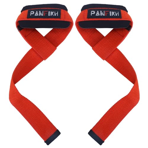 Image of Neoprene Padded Weight Lifting Straps - Deadlift Support for Both Men & Women (1 Pair)