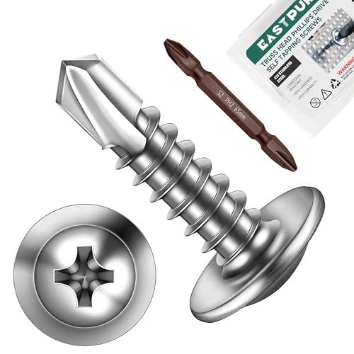 Vis autotaraudeuses métal en acier inoxydable 410 durable pour fixation châssis