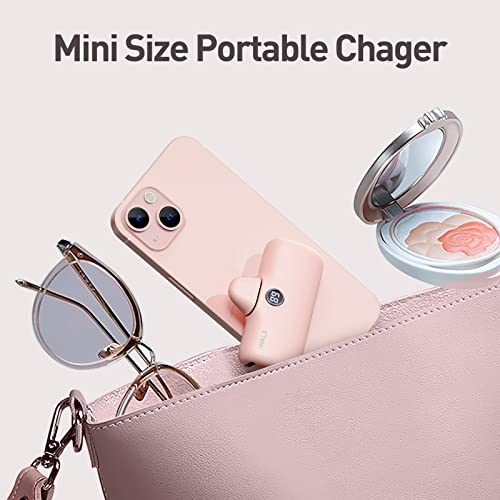 Iwalk Linkpod Portable Charger 4800Mah Power Bank Pd Fast Charging Small Docking Battery With Led Display Compatible With Iphone 14/14 Pro Max/13/13 Pro Max/12/12 Pro/11/X/8/7/6,Pink #TOP4