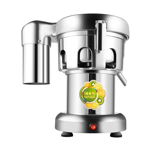 Liffshsy Commercial Juice Extractor, Centrifugal Juice with Push Rod Automatically Separate Residue, Electric Fruit Vegetables Press Machine Low Noise