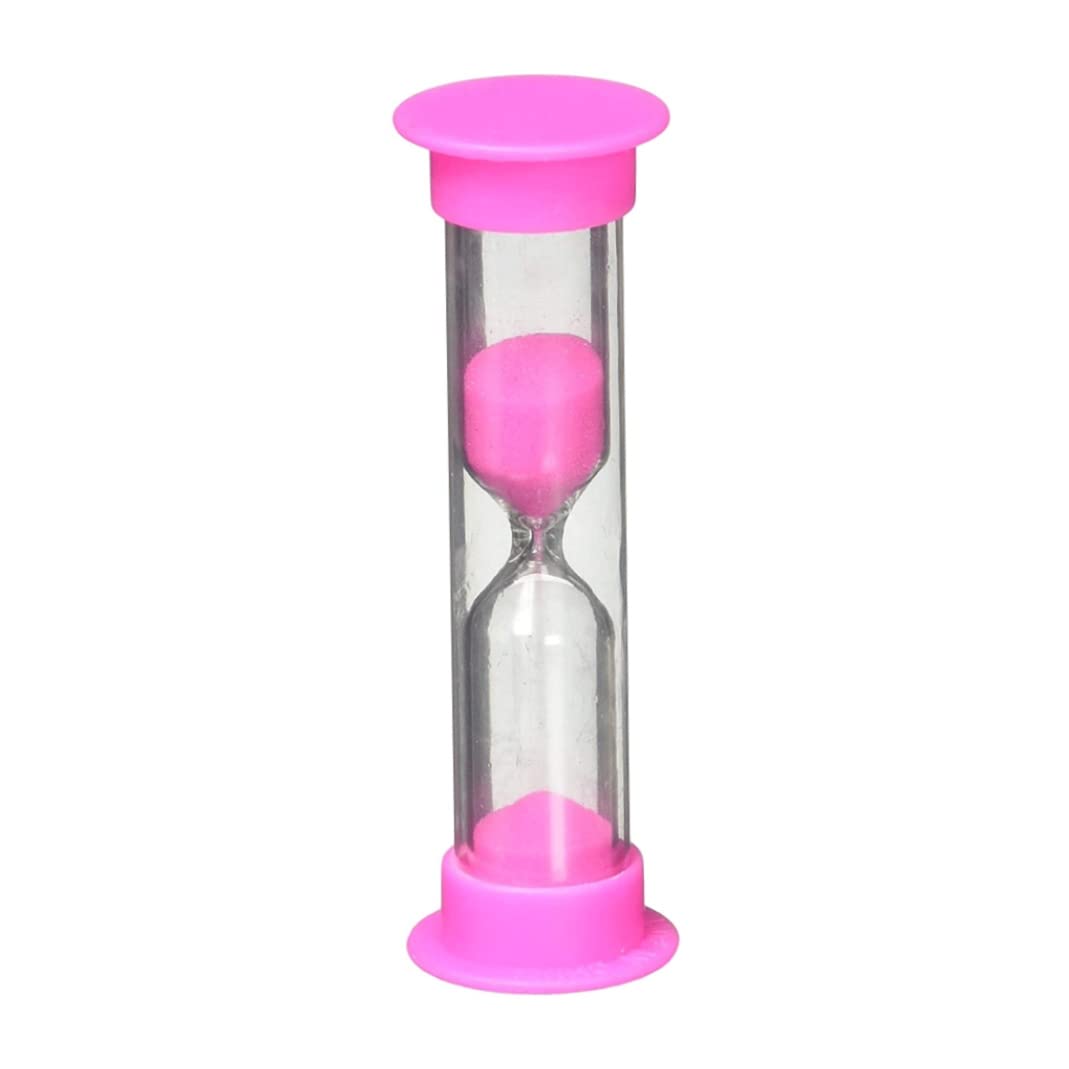 Tsawntd Kids Toothbrush Timer Hourglass Kids Sandglass 2 Minutes Hourglass Rose Red 2 Minutes Home Sand Timer Plastic Sandglass Sandy Clock Plastic Sand Home Accessory