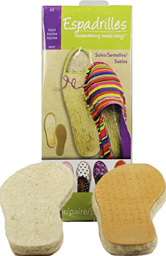 Dritz Espadrilles Adult Soles & Pattern, Size 8