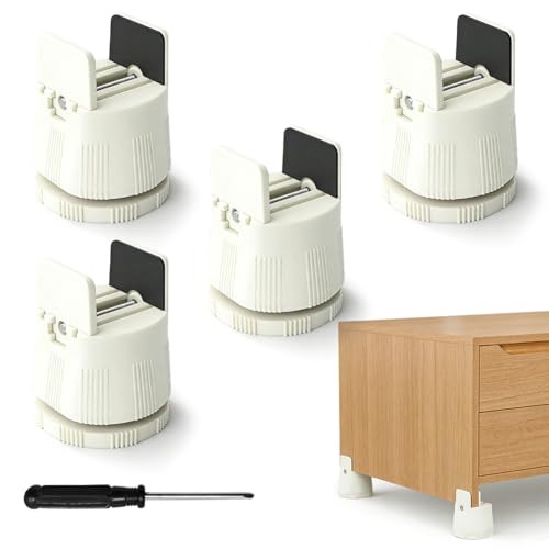 Elevador de muebles ajustable de 6-8 cm con abrazadera de tornillo estable para mesas y camas 2