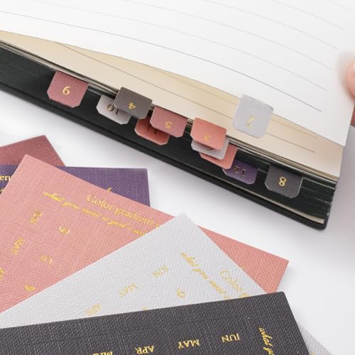Onglets mensuels autocollants pour en finir avec le désordre dans votre carnet de notes d'étude - 5