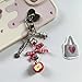 Christmas Tree Heart Shaped Bowknot Stylish Beaded Keychain Pendant Fashionable Charm Accessory for Women and