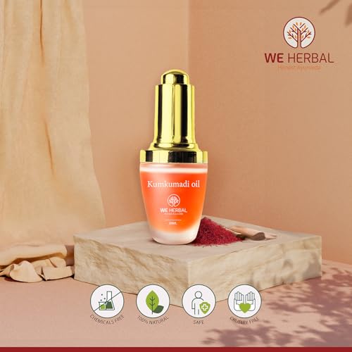 Kumkumadi Oil with Pure Saffron and Ayurvedic Herbs Facial Oil for Hydrated and Moisturized face for All Skin Types 20ml (0.6 Fl Oz) - Image 3