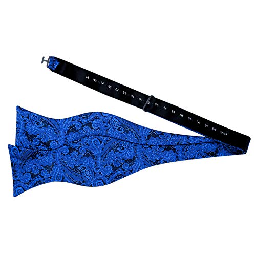Image of Alizeal Mens Paisley Adjustable Bow Tie Set | Pre-tied Cummerbund Pocket Square Perfect for Weddings Business Formal Events