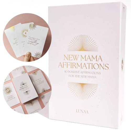New Mama Affirmation Cards - 40 Positive And Empowering Postpartum Affirmation Cards To Support New Moms Through Motherhood | New Mom Essentials | New Mom Gifts For Women After Birth #TOP27