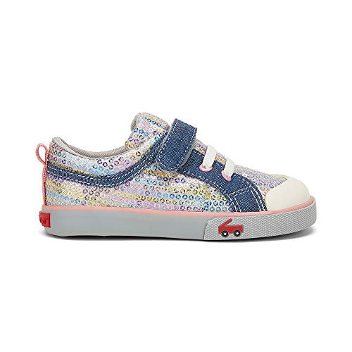 See Kai Run - Kristin Sneaker For Little Kids, Chambray/Sequins, Toddler 6 #TOP4