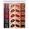 Nude Pink Lipstick Long Lasting for Women, Hydrating Matte Velvet Lip Gloss Nude Liquid Lipstick Intense Lip Color Non Stick Smudge-Proof & Waterproof Lipgloss Bold Glow Goth Lip Stick Makeup-01
