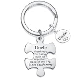 Uncle Keychain Gifts for Men - Inspirational Uncle Birthday & Christmas Gifts