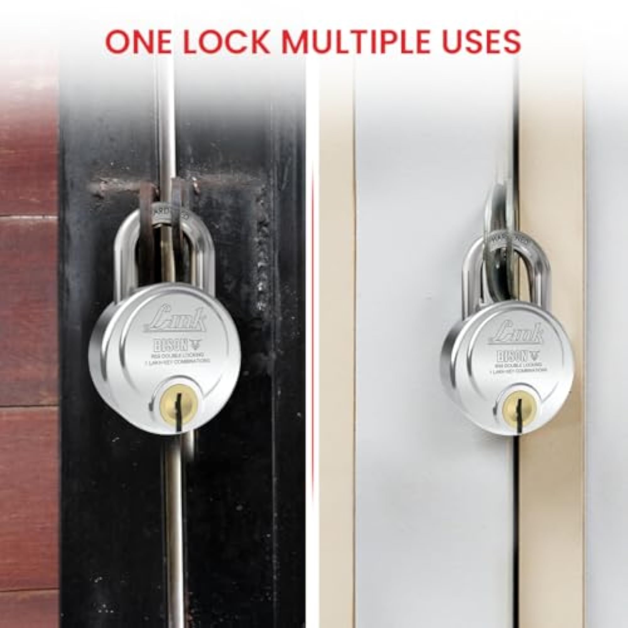 Bison 59mm Heavy Duty Padlock for Home and Office