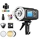 Godox AD600BM 1/8000s Outdoor Flash Strobe Studio Monolight mit Bowens Mount, 2.4G Wireless X System mit 32 x32 Softbox, Standard Reflektor, Snoot, Barn Door Kit