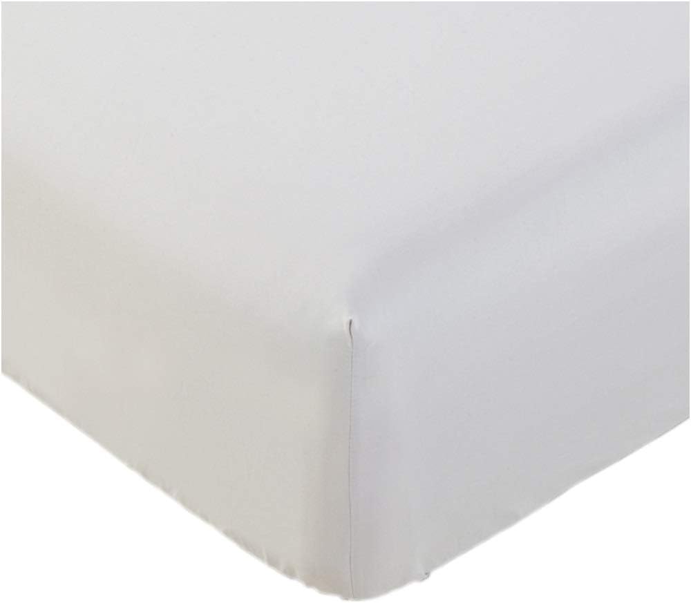 Queen Fitted Sheet - Single Fitted Deep Pocket Sheet - Fits Mattress Perfectly 13 Inch Deep Pocket- 600 TC 100% Egyptian Cotton - Solid White