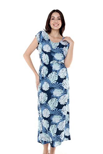 Image of Hawaii Hangover Women's Hawaiian Cap Sleeve Maxi Dress Signature Prints