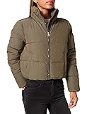 Chaqueta acolchada corta en tamaño PETITE, cuello alto, mangas largas