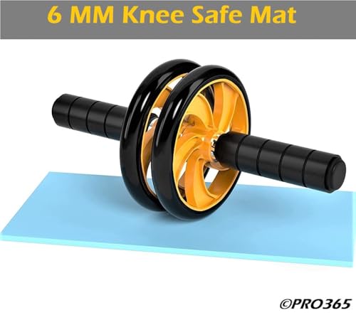 Image of PRO365 Tummy Twister & Ab Wheel Roller Combo for Home Gym Fitness | Waist Twister Disc with AB Roller Wheel & Knee Pad | Core Strength, Belly Fat Workout & Full Body Exercise Equipment