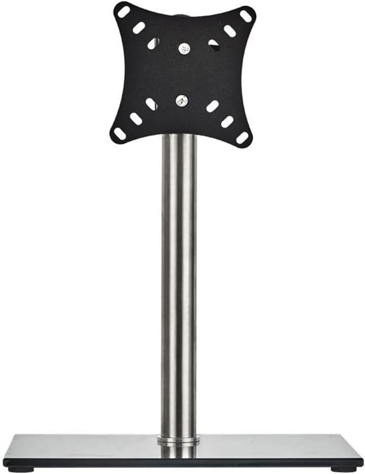 Universal TV Stand for 14-27 inch LCD LED TVs Height Adjustable Base with Tempered Glass