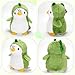 Imagen de Pingüino de Peluche Verde, Juguete Bebé 20cm