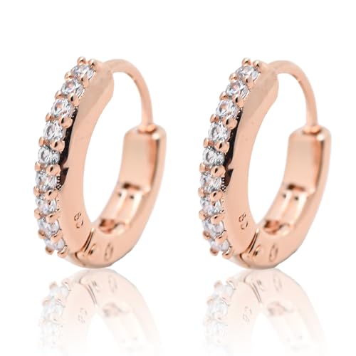 スワロフスキー ピアス Matrix マトリックス フープピアス クリア ローズゴールド レディース 5690669 ジュエリー [並行輸入品]のサムネイル