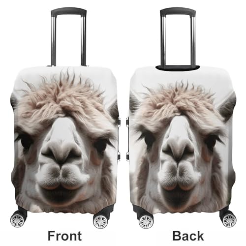 Carry on Luggage Cover Funny Alpaca Llama Suitcase Covers for Luggages Tsa Approved Travel Luggage Sleeve Protector Elastic Suitcase Protector Anti-Scratch Washable Fits 19-30 Inch Case -M3