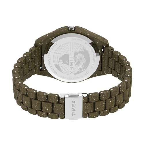 TIMEX Men Plastic Black Analog Dial Watch- Tw2V77100X6, Band Color-Green - Image 5