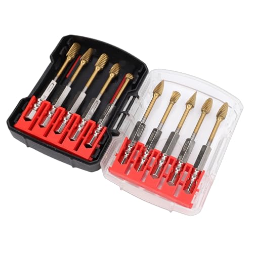 Juego de 10 fresas de carburo de tungsteno 1/4 pulg miniatura 7