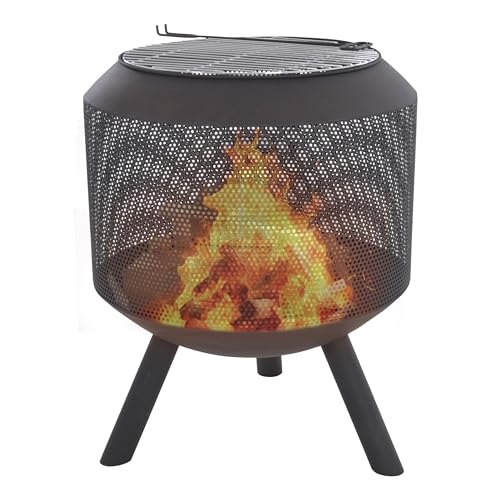 Raburg XXL Feuerkorb Ben in Schiefer-SCHWARZ, extra großer...