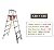 Telesladder 4.5Ft/5.5Ft/6.5Ft Telescoping Ladder, Aluminum Portable Extension Ladders for Home DIY/High Voltage Equipment/Office, Max Load 330 Lbs/1.4M/4.5Ft