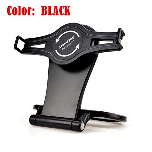 Kastar 360 Swivel Rotating Stand Holder Tabletop Stand With Collapsible Base For All Ipad Series: Ipad1, Ipad2, Ipad3, Ipad4, Ipad Mini, Ipad Air, Samsung Galaxy Tablets And 7"-10" Tablet Pc (Black) #TOP1