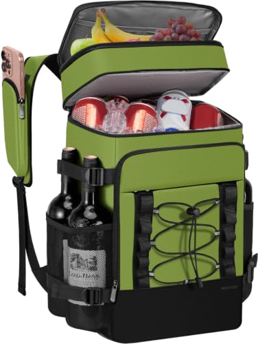 MIYCOO 40-Can Cooler Backpack (28L, Green)