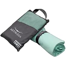 AqtivAqua Quick Dry Towel - Lightweight Microfiber Travel Towel w/Bag - Fast Drying Towel Set for Camping, Beach, Pool, Gym, Backpacking, Sports, Yoga & Swim Use, Hiking Mint, L30"x60"