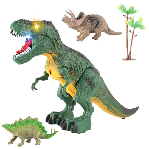 Patifirst Juguetes De Dinosaurios para Niños - Animal Eléctrico con Rugido Y Luces - Juguete Electrónico Realista para Edades De 3 A 7 Años Fiestas Cumpleaños Navidad Juegos Interiores Y Exteriores