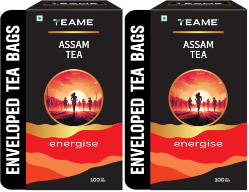 Image of TE-A-ME Assam Tea - 100 Tea Bags | Tea Bags 100 (Pack of 2)