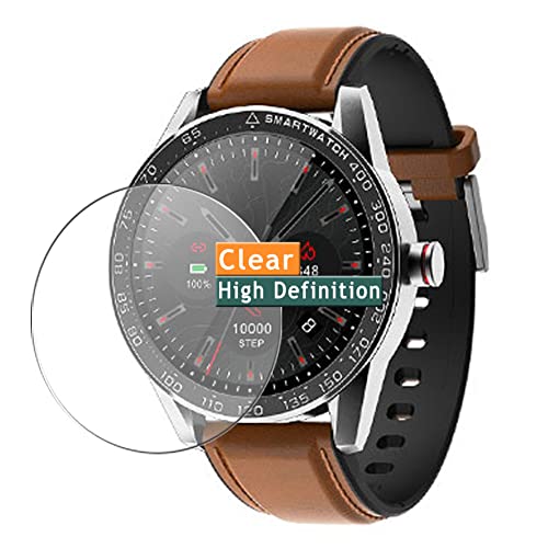 Vaxson 3-Pack Screen Protector, compatible with king wear KingWear KW39 Smartwatch smart watch TPU Film Protectors Sticker [ Not Tempered Glass ]