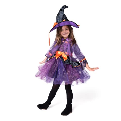 Spooktacular Creations Child Girl Orange Purple Witch Costume (Toddler (3-4Yr)) #TOP2