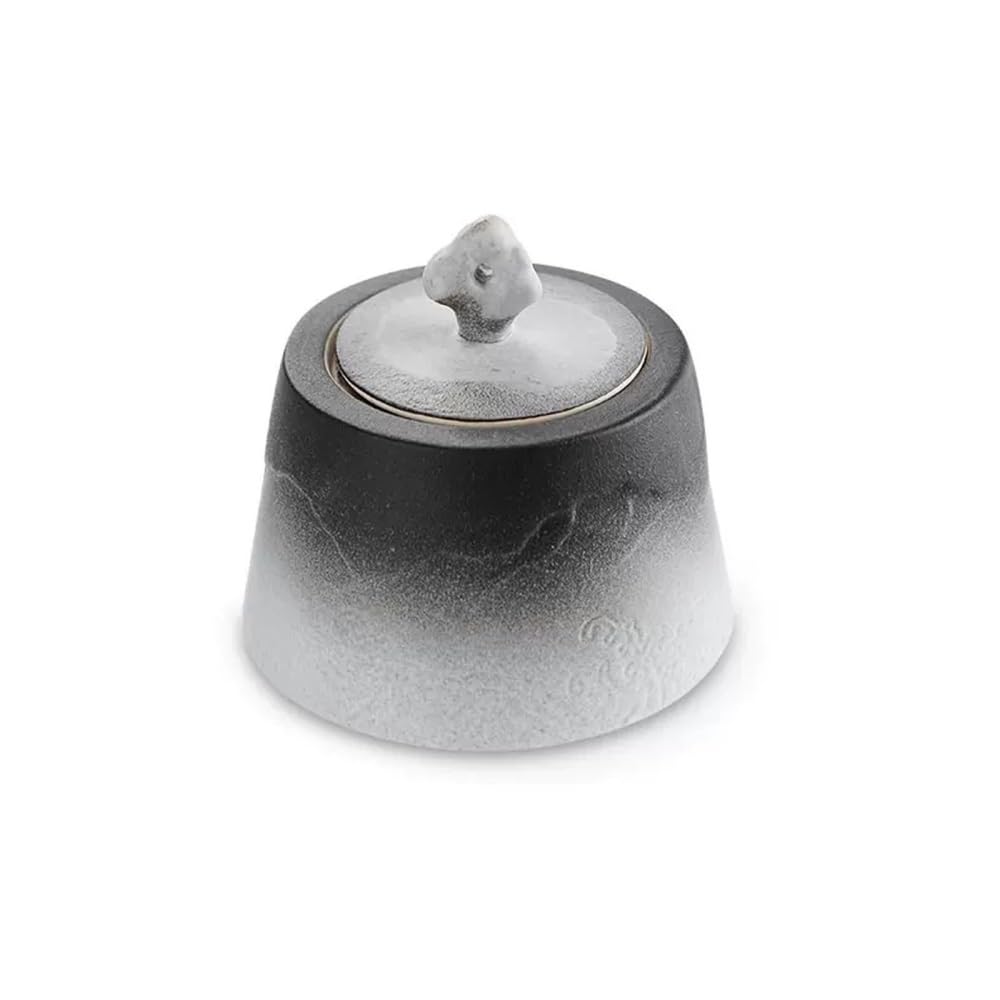 CHENGAIJIAN Tea Canister Porcelain Tea Ceramic Storage Containers with Airtight Lid Canister for Loose Spice