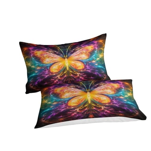 Housse de couette papillon ultra douce pour chambre cocooning