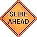 SMART BLONDE Slide Ahead Novelty Metal Crossing Sign CX-486