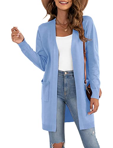 Image of VIISHOW Women's Classic Cardigans Long Sleeve Open Front Casual Knit Cardigan Sweaters Coat Soft Outwear
