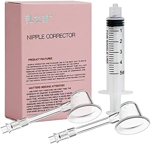 2 Set Nipple Corrector Device Silicone Correction for Inverted Nipples Treatment Enlarger