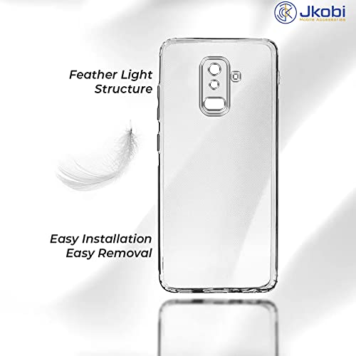 Image of Jkobi Back Cover Case for Samsung Galaxy A6 Plus (Silicone Crystal Clear | Pure Camera Protection | Soft and Flexible for Charger and Headphone sockets | Shockproof Bumpers | Transparent)