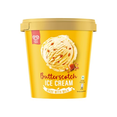 Image of Kwality Wall's The Dairy Factory Butterscotch Icecream Tub, 700 ml