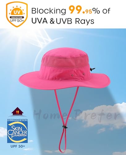 Image of Home Prefer UPF 50+ Men's Sun Hat Wide Brim Bucket Hat UV Protection Hat for Mens Womens Beach Safari Gardening Golf Fishing