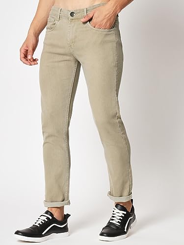 Image of KARGEENS Men Kargeens Men's Jeans Pant Slim Fit Stretchable Casual Wear Low Rise Cotton Blend Denim