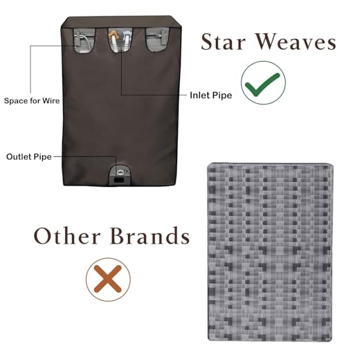 Image of Star Weaves Waterproof Top Load Washing Machine Cover Compatible For Haier HWM105-826S6 10.5 Kg - Polyester