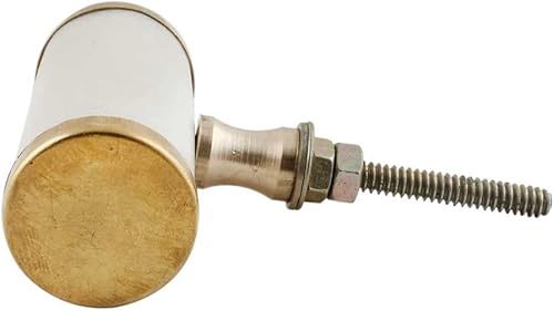 Miniatura 3 de Indian Shelf 2 tiradores de gabinete  Perilla redonda para puerta de cocina  Perillas blancas vintage para armarios y cajones  Perillas de piedra